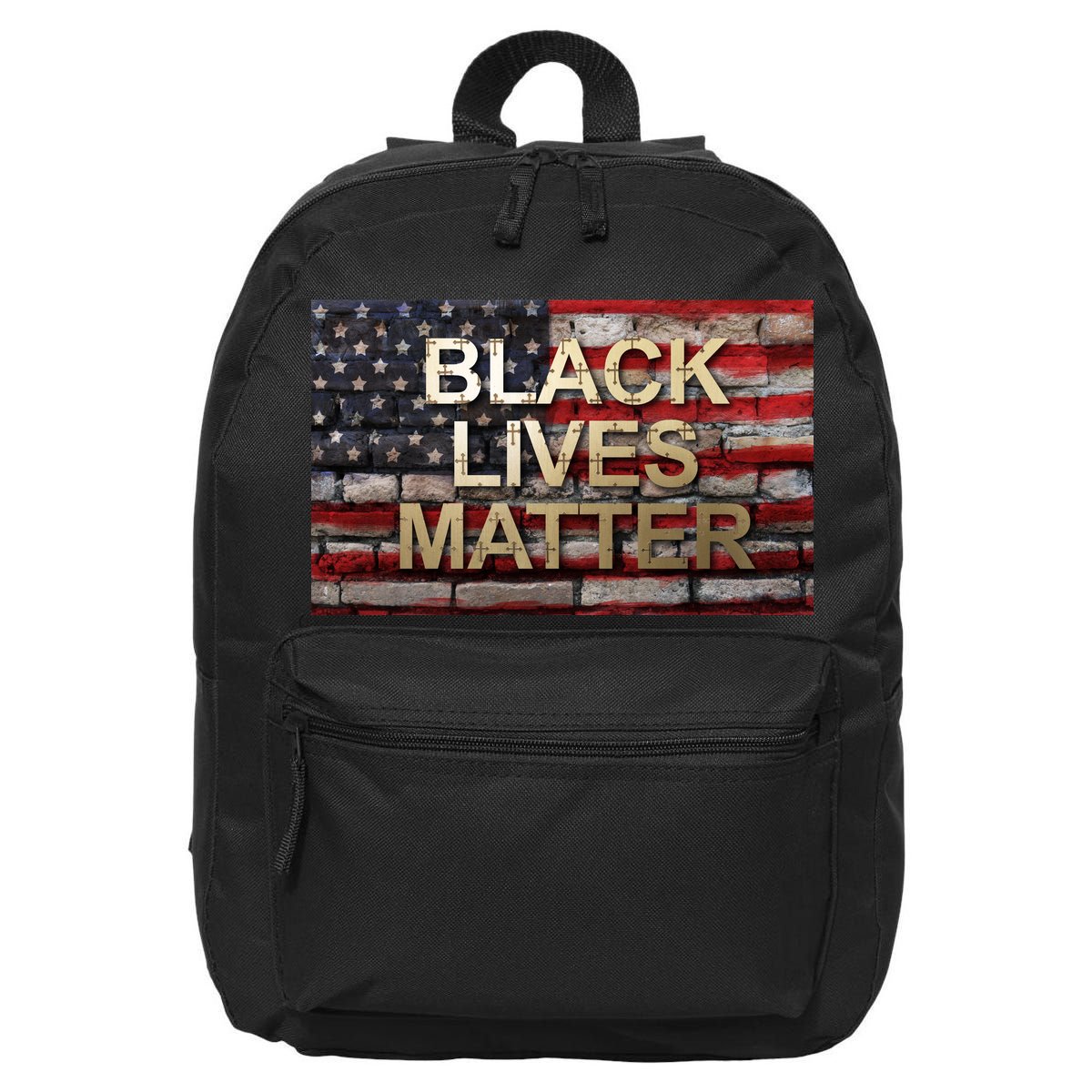 Black Lives Matter Abstract United States Flag 16 in Basic Backpack