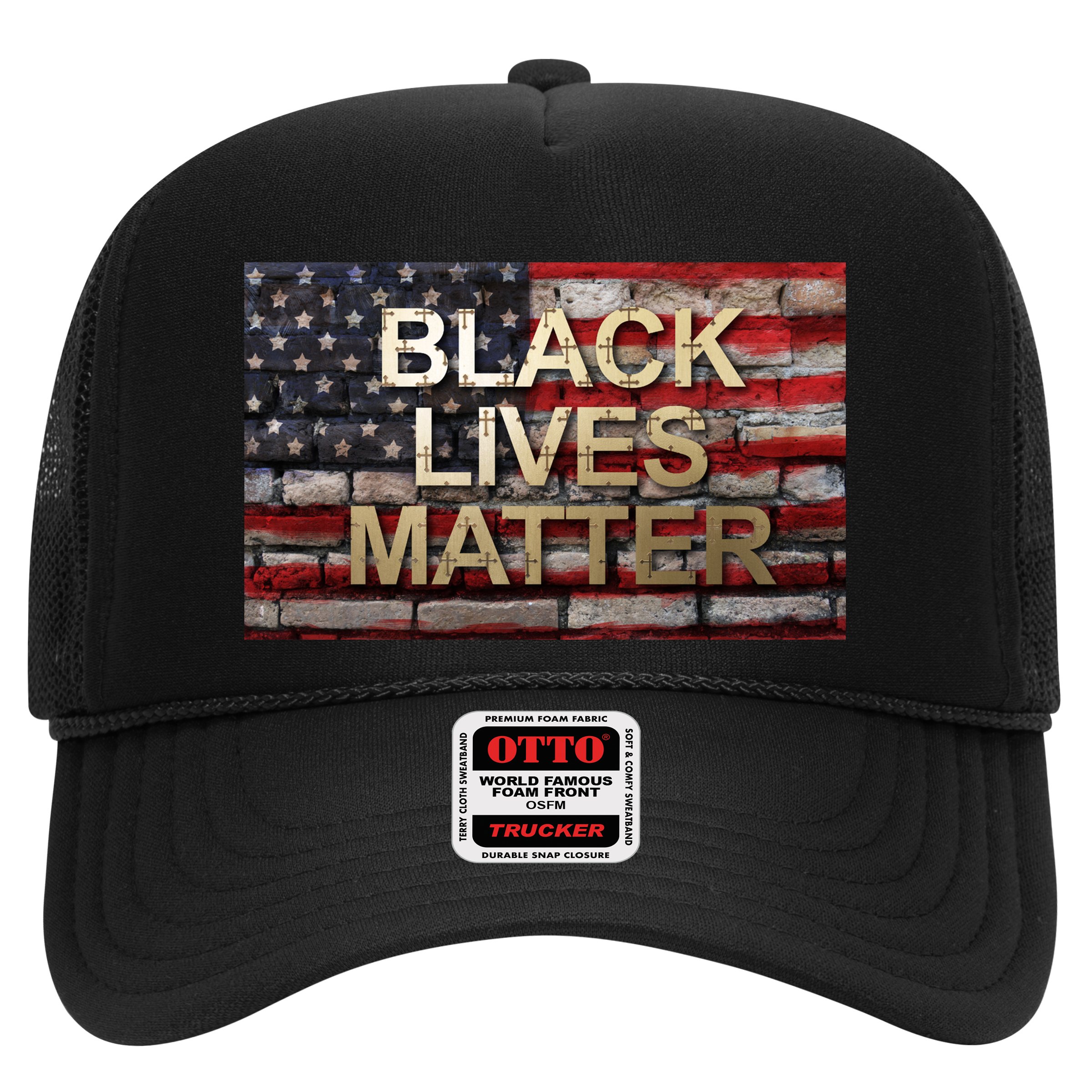 Black Lives Matter Abstract United States Flag Hat