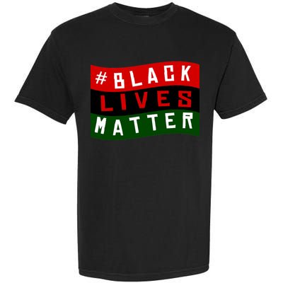 Black Lives Matter African American Flag Garment-Dyed Heavyweight T-Shirt