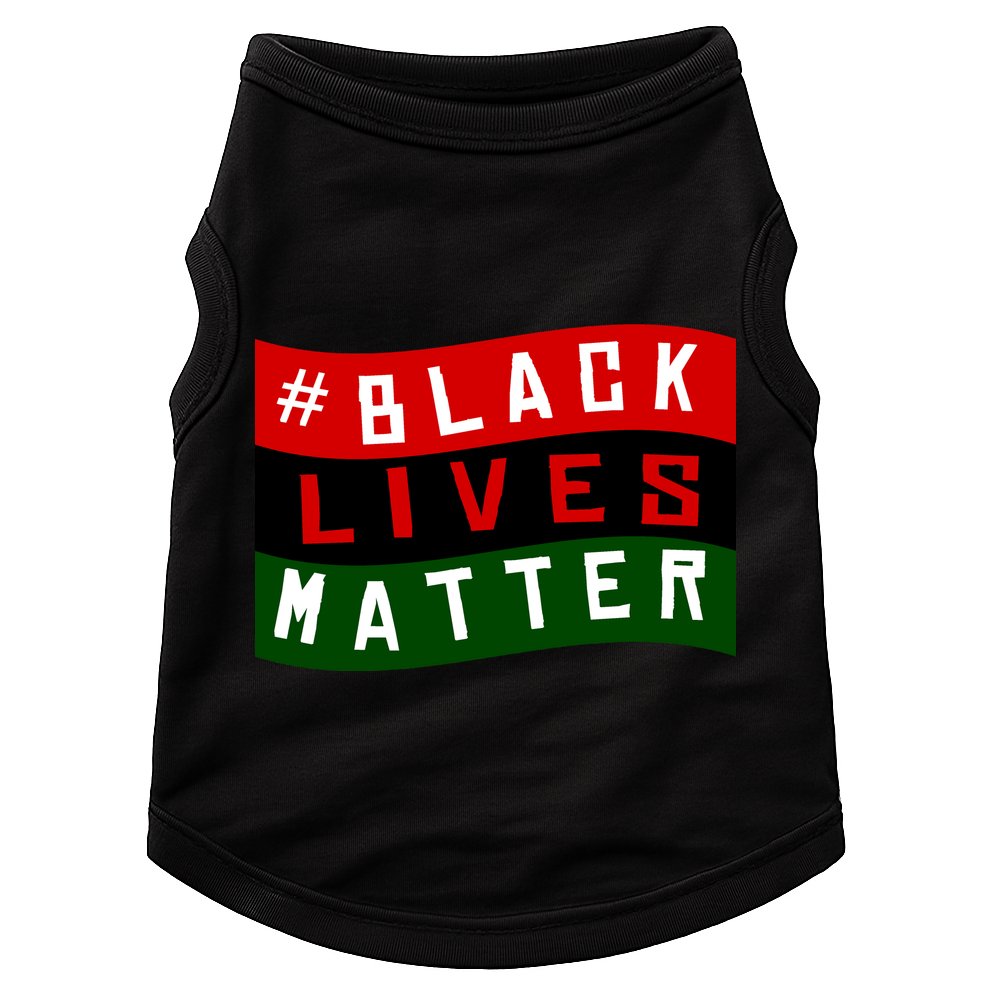Black Lives Matter African American Flag Doggie Tank