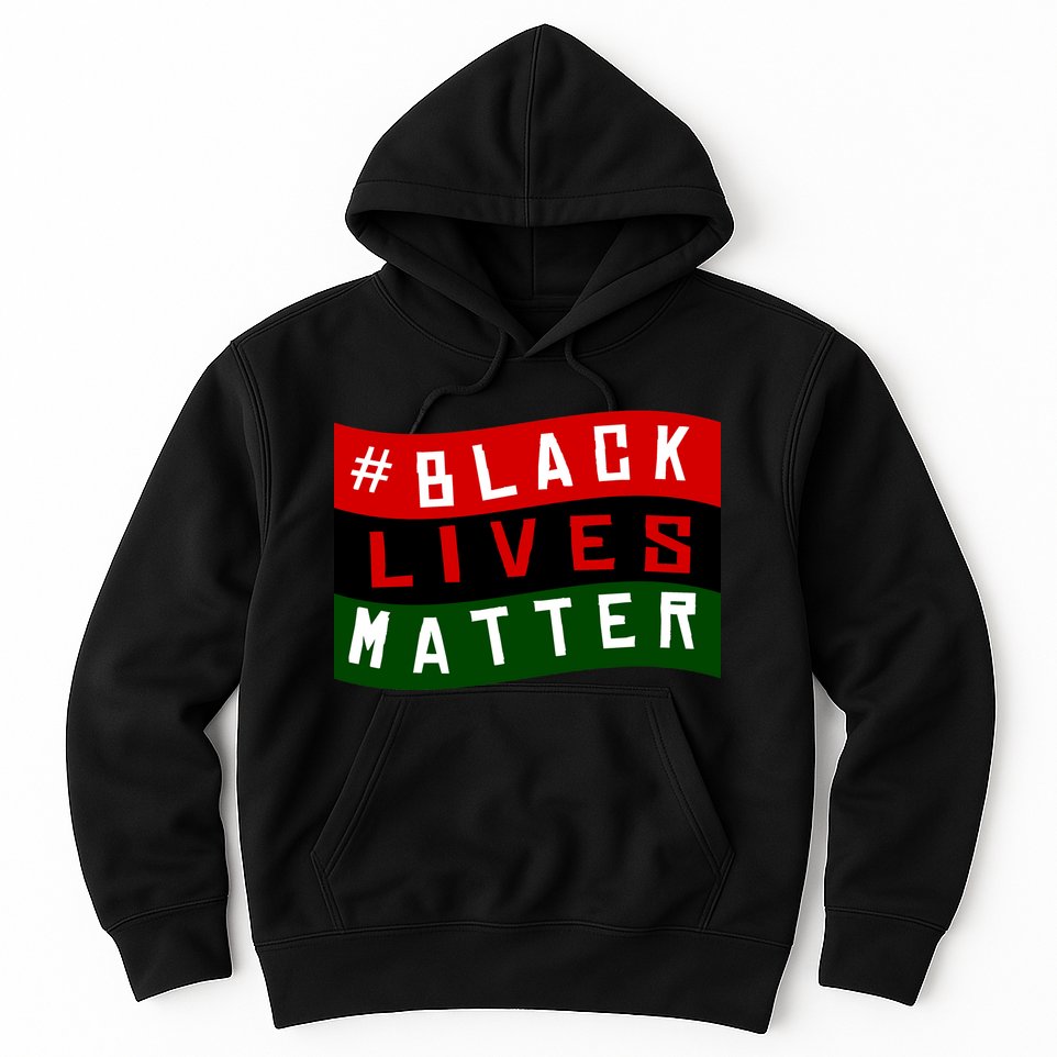 Black Lives Matter African American Flag Hoodie