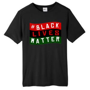 Black Lives Matter African American Flag Tall Fusion ChromaSoft Performance T-Shirt