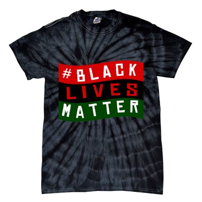 Black Lives Matter African American Flag Tie-Dye T-Shirt