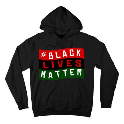 Black Lives Matter African American Flag Tall Hoodie