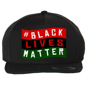 Black Lives Matter African American Flag Wool Snapback Cap