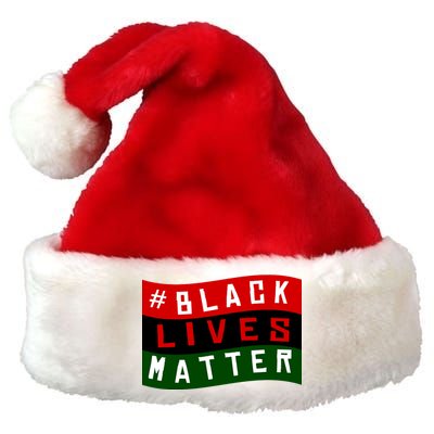 Black Lives Matter African American Flag Premium Christmas Santa Hat