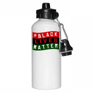 Black Lives Matter African American Flag Aluminum Water Bottle