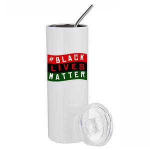 Black Lives Matter African American Flag Stainless Steel Tumbler