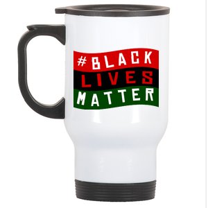 Black Lives Matter African American Flag Stainless Steel Travel Mug