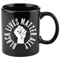 Black Lives Matter Ally Protest Fist 11oz C Handle Ceramic Mug