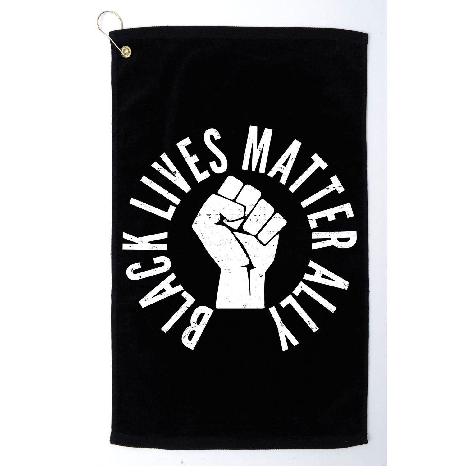 Black Lives Matter Ally Protest Fist Golf Towel