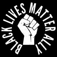 Black Lives Matter Ally Protest Fist Women's V-Neck T-Shirt