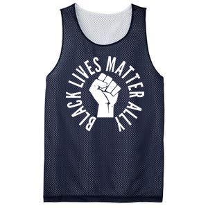 Black Lives Matter Ally Protest Fist Mesh Reversible Basketball Jersey Tank