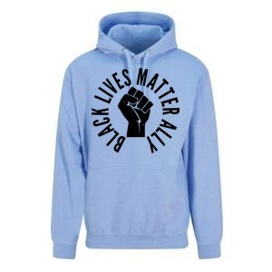 Black Lives Matter Ally Protest Fist Unisex Surf Hoodie