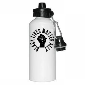 Black Lives Matter Ally Protest Fist Aluminum Water Bottle