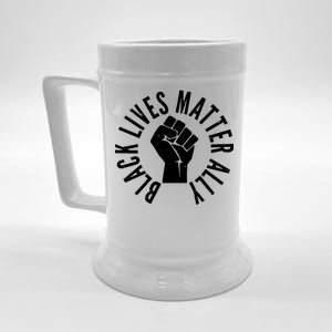 Black Lives Matter Ally Protest Fist Beer Stein