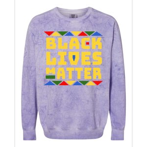 Black Lives Matter Equality Pride Melanin Colorblast Crewneck Sweatshirt