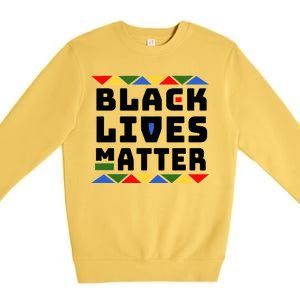 Black Lives Matter Equality Pride Melanin Premium Crewneck Sweatshirt