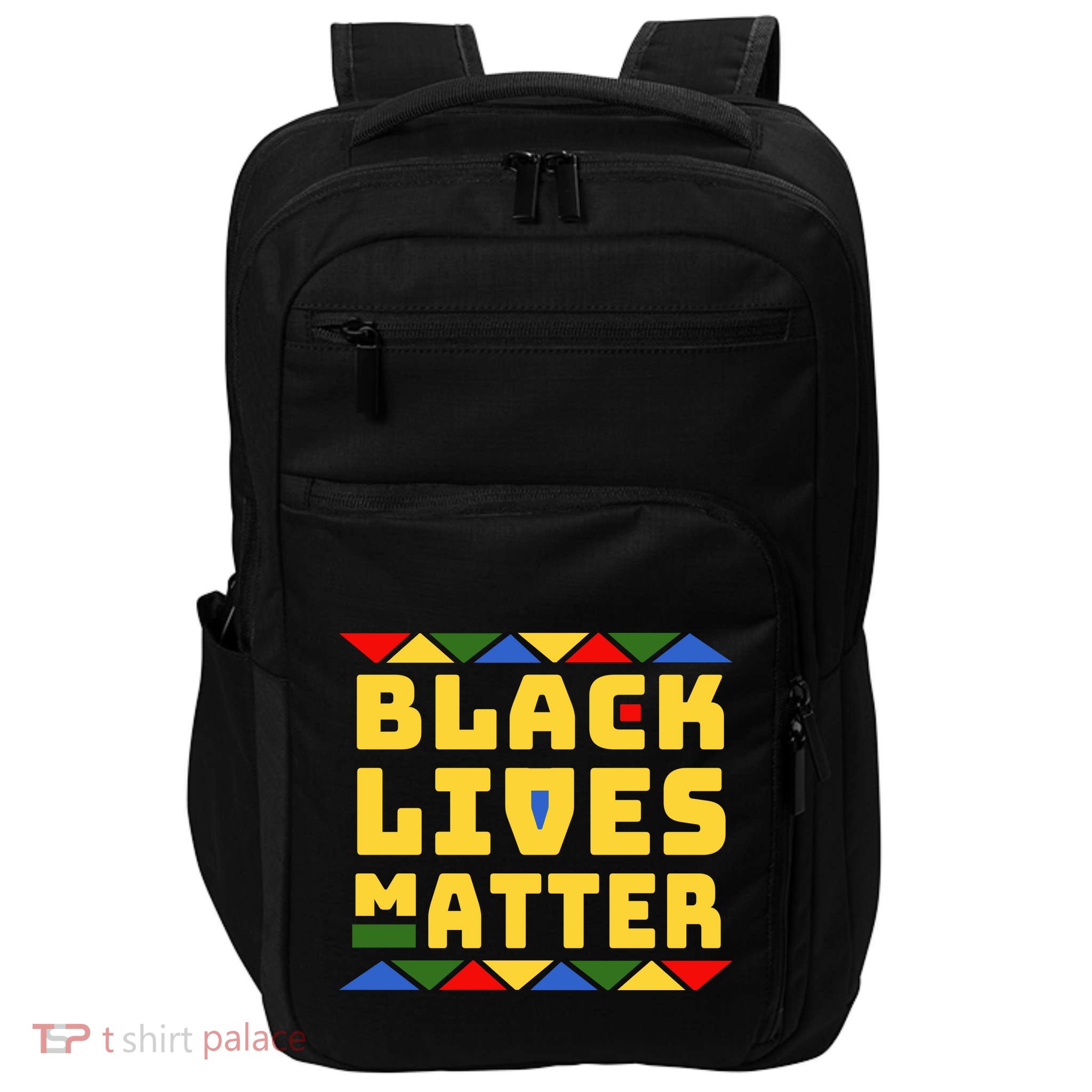 Black Lives Matter Equality Pride Melanin Impact Tech Backpack