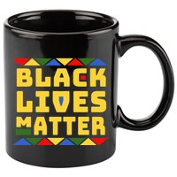 Black Lives Matter Equality Pride Melanin 11oz C Handle Ceramic Mug