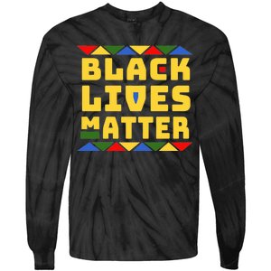 Black Lives Matter Equality Pride Melanin Tie-Dye Long Sleeve Shirt