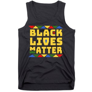 Black Lives Matter Equality Pride Melanin Tank Top