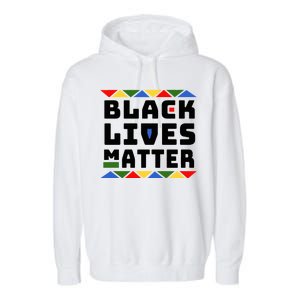 Black Lives Matter Equality Pride Melanin Garment-Dyed Fleece Hoodie