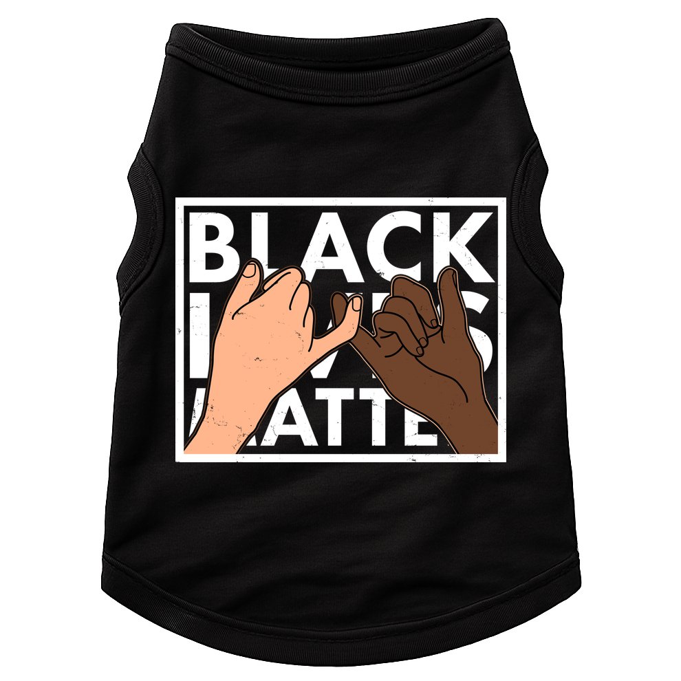 Black Lives Matter Linking Pinkies Unity Doggie Tank