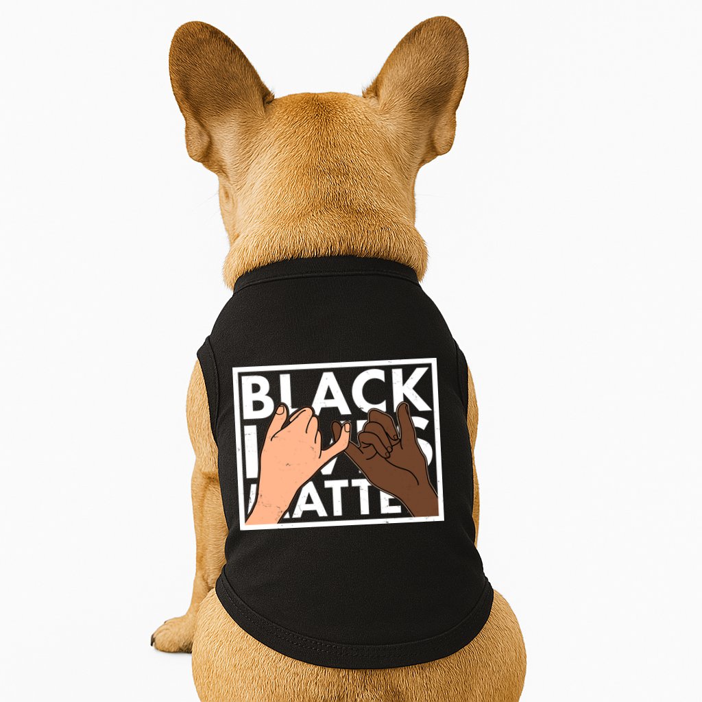 Black Lives Matter Linking Pinkies Unity Doggie Tank