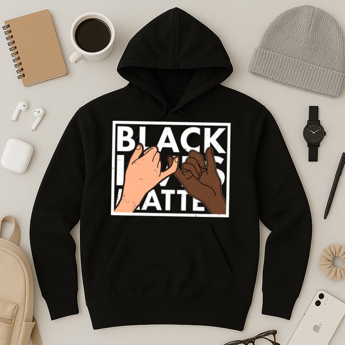 Black Lives Matter Linking Pinkies Unity Hoodie