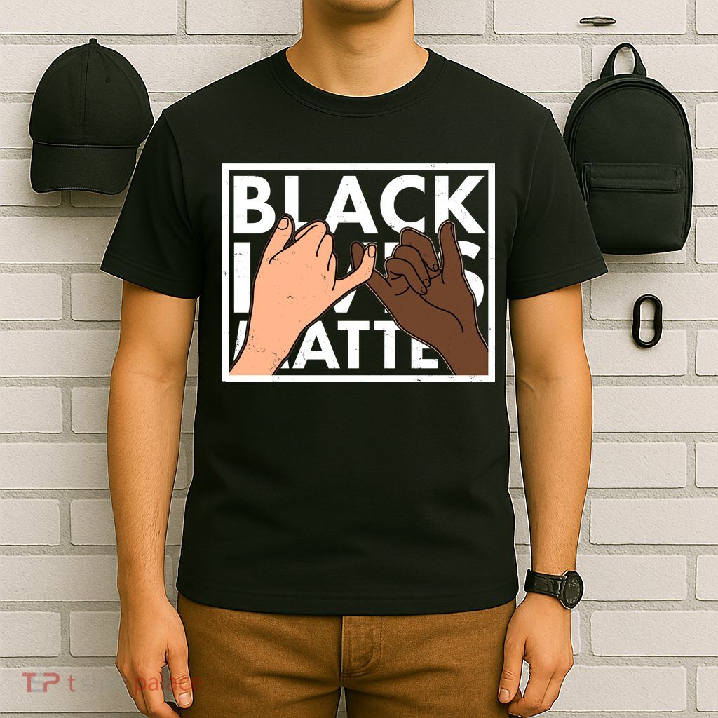 Black Lives Matter Linking Pinkies Unity T-Shirt