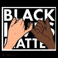 Black Lives Matter Linking Pinkies Unity T-Shirt