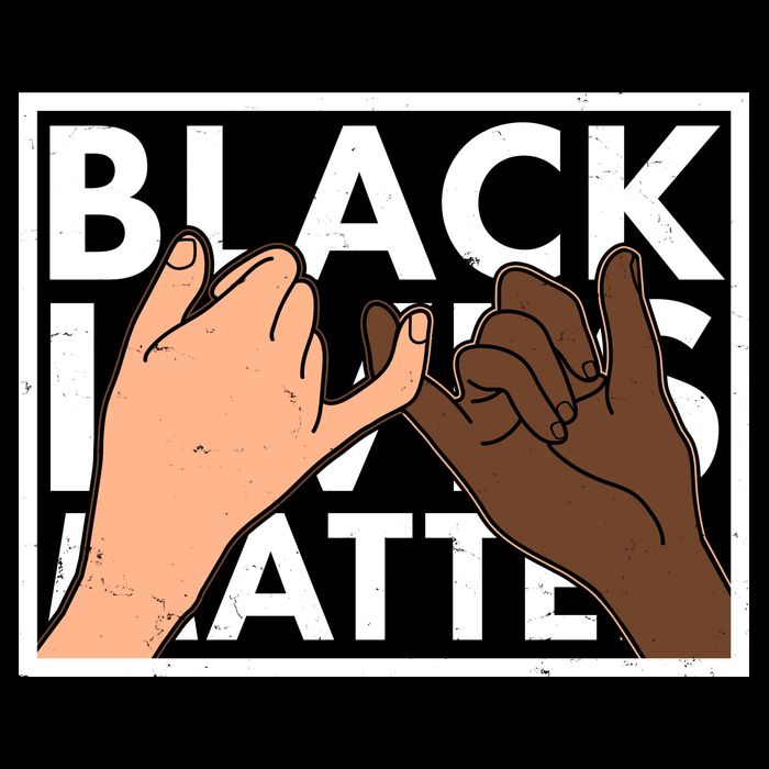 Black Lives Matter Linking Pinkies Unity Baby Bodysuit