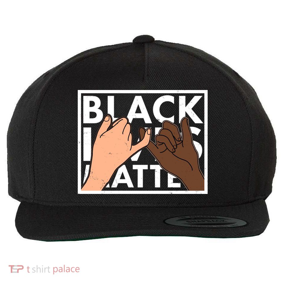 Black Lives Matter Linking Pinkies Unity Wool Snapback Cap