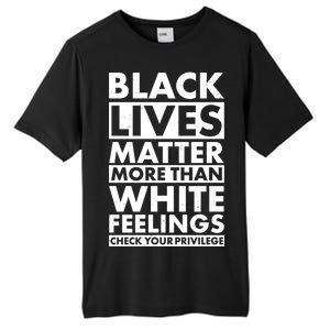 Black Lives Matter More Than White Feelings Tall Fusion ChromaSoft Performance T-Shirt