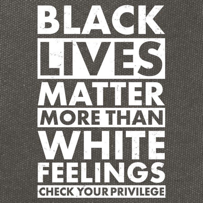 Black Lives Matter More Than White Feelings Cotton Canvas Backpack