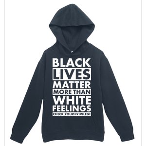 Black Lives Matter More Than White Feelings Urban Pullover Hoodie