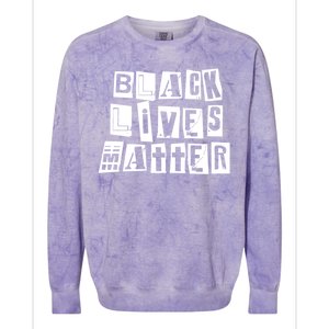 Black Lives Matter Note style  Colorblast Crewneck Sweatshirt