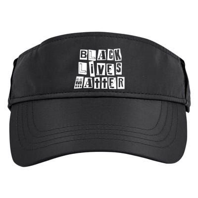 Black Lives Matter Note style  Adult Drive Performance Visor