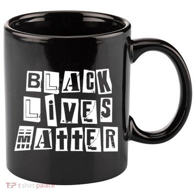 Black Lives Matter Note style  11oz C Handle Ceramic Mug