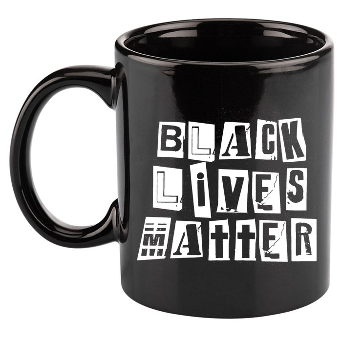 Black Lives Matter Note style  11oz C Handle Ceramic Mug