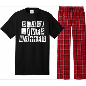 Black Lives Matter Note style  Pajama Set