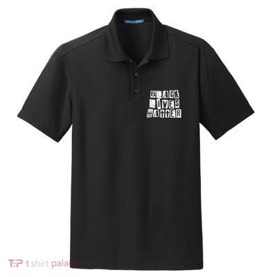 Black Lives Matter Note style  Dry Zone Grid Polo