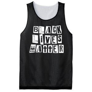 Black Lives Matter Note style  Mesh Reversible Basketball Jersey Tank