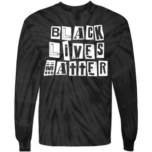 Black Lives Matter Note style  Tie-Dye Long Sleeve Shirt