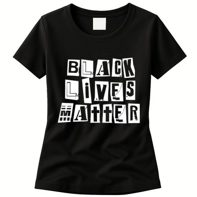 Black Lives Matter Note style  Womens T-Shirt