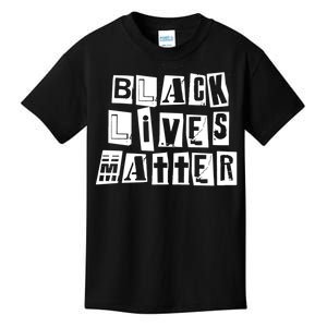 Black Lives Matter Note style  Kids T-Shirt