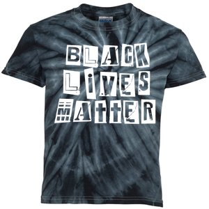 Black Lives Matter Note style  Kids Tie-Dye T-Shirt