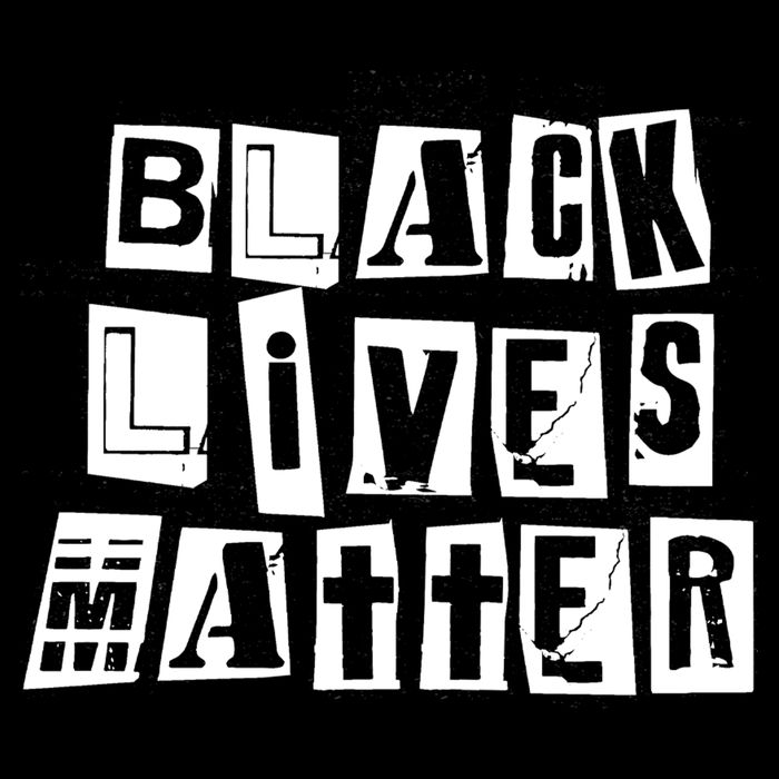 Black Lives Matter Note style  Full Zip Hoodie