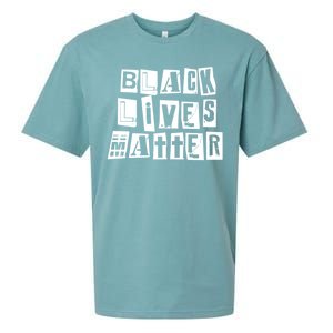 Black Lives Matter Note style  Sueded Cloud Jersey T-Shirt